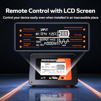1000W Pure Sine Wave Inverter (12V 1000W Inverter (LCD Display))