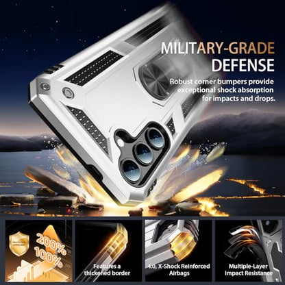 for Galaxy S25 Plus Case (Galaxy S25 Plus (Medium 6.7") / Silver)