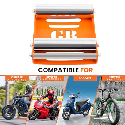 Motorcycle Wheel Cleaning Stand (Orange)