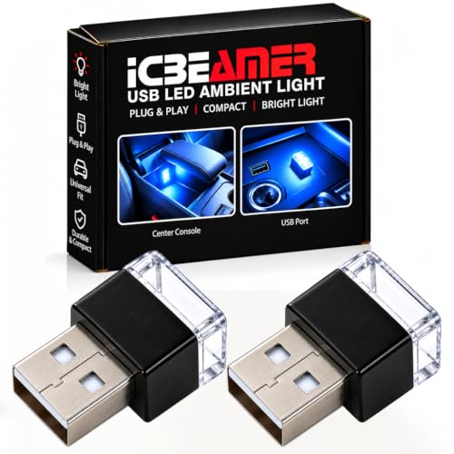 USB Type A Mini LED Car Interior Ambient Lights