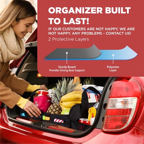 Car & Vehicle Trunk Organizer for SUV (Standard / Black)