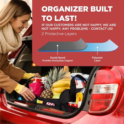 Car & Vehicle Trunk Organizer for SUV (Standard / Black)