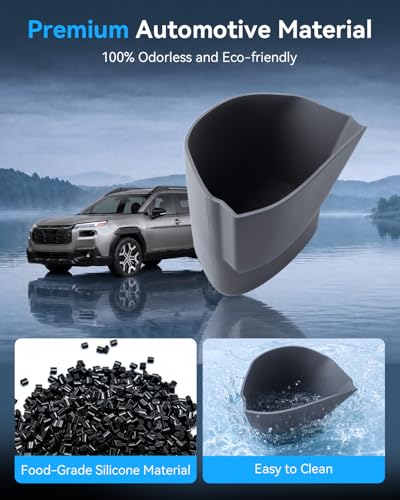 2026 Outback Door Trash Can for 2026 Subaru Outback Driver Side Door Pocket Garbage Bin Car Trash Organizer Center Console 2026 Outback Accessories Silent & Waterproof