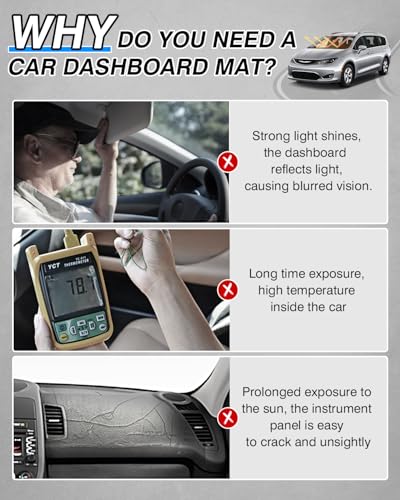 Dash Cover for Chrysler Pacifica Minivan 2017 (60*33(Pacifica Minivan 17+))