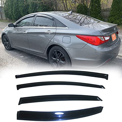 Window Visors Rain Guard for 11 (2011-2014 Hyundai Sonata)