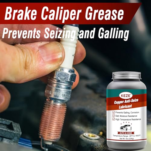 Anti Seize Lubricant Copper Grease High Temp Anti (1 Pack-8 OZ / Copper Antiseize Grease)
