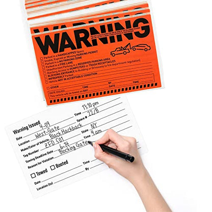 250 Parking Violation Notice Tow Stickers for Car Vehicle (250 Stickers)