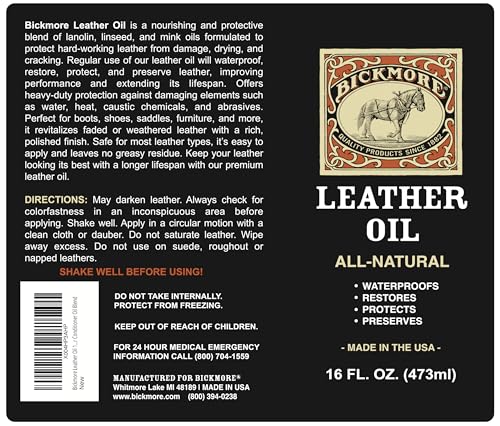 Leather Oil Conditioner 16 oz (16 oz)