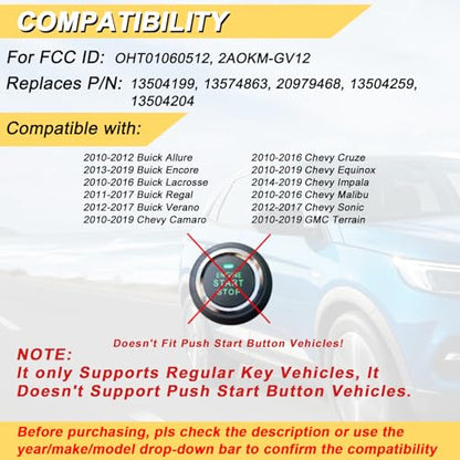 Key Fob Replacement for 2014