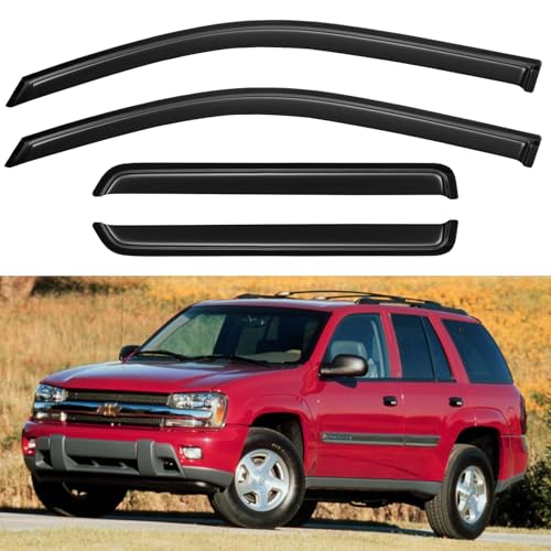 Window Visors Rain Guards for 2002 (2002-2009 Chevrolet Trailblazer)