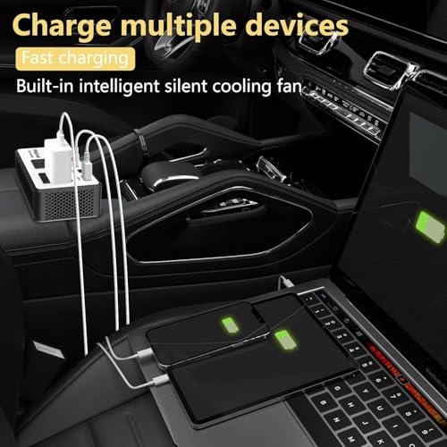 300W Car Power Inverter DC 12V to 110V AC Car Plug Adapter Outlet