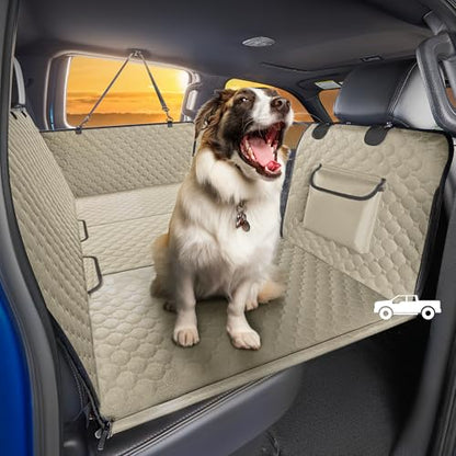 XL Truck Back Seat Extender for Dogs (Khaki for Truck / For Large Truck)