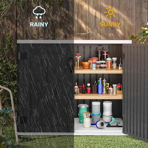 35 Cu Ft Storage Shed with Unique X (X-Shaped-35 Cu Ft / Dark Gray)