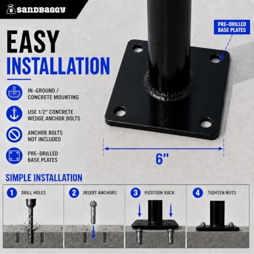 Commercial 2 Bike Rack (Post and Ring - 2 Bike Capacity)