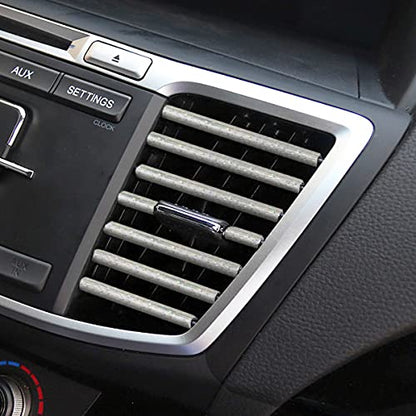 20PCS Bendable Car Air Vent Trim Strips (Star Silver)