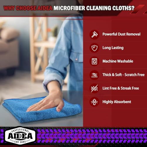 Microfiber Cleaning Cloth (Yellow Blue Green / 150PK)