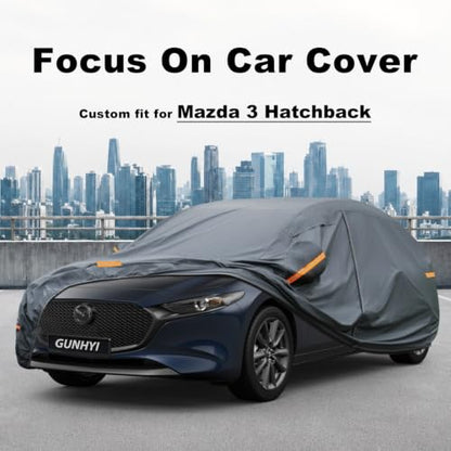 Premium Car Cover Custom Fit Mazda 3 Hatchback (17 Mazda / 17.02 Mazda 3 Hatchback)