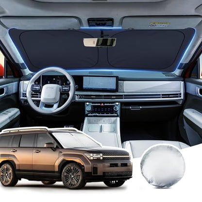 2026 Upgraded Windshield Sun Shade for Hyundai Santa Fe MX5 2024 (for Hyundai Santa Fe 2024+)