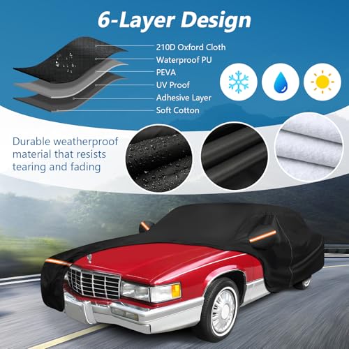Car Cover for Cadillac Deville 1985 (Black / for Cadillac Deville 1985-1993)