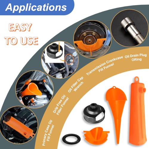 Oil Change Kit for Harley Tool (50PCS O-Rings)