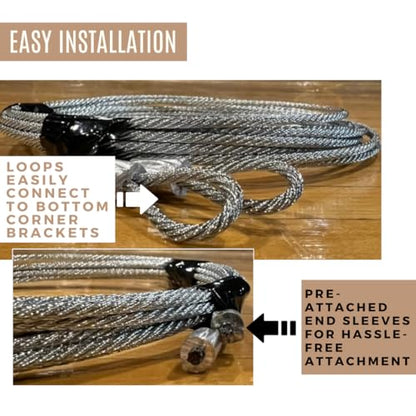 Garage Door Cables for 7 Ft Door