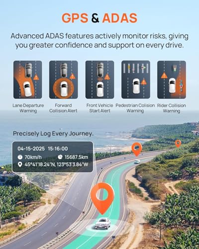 4K Dash Cam Front and Rear (A800SE-1)