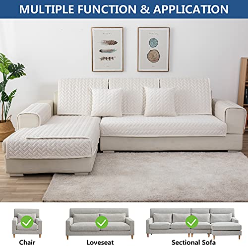Couch Cover Sectional Couch Covers (36''x36''/Square / White)