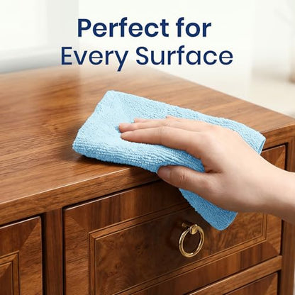 Microfiber Cleaning Cloth Roll (75 Count (Pack of 1) / Blue)