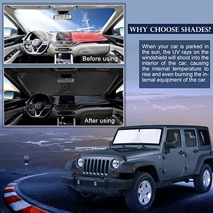 Sunshade Sun Shade for 2018 (fit Jeep Wrangler JK JKU JL 2022-2024)