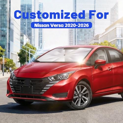 Car Windshield Sun Shade for Nissan Versa 2020 (Fit for Nissan Versa 2020-2026)