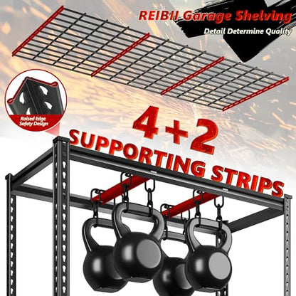 6 Tier Adjustable Heavy Duty Metal Shelving for Garage Warehouse (48" W X 18" D X 78" H)