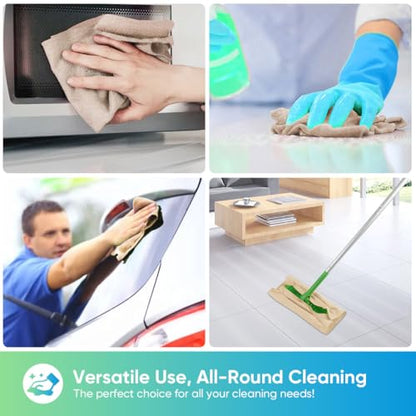Microfiber Cleaning Cloth 100PK (Brown / 11.5 x 11.5 Inch)