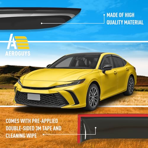 Extra Durable Window Deflectors Tape (For Toyota Camry 21-26 Sedan)
