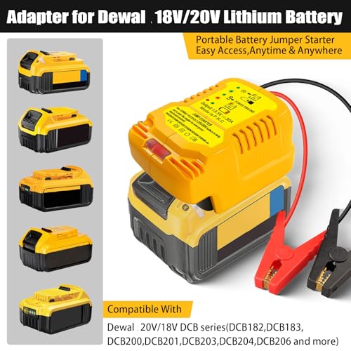 Jump Starter Adapter for DeWalt 20V (For DeWalt)