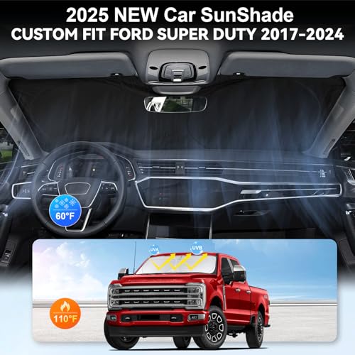 Sunshades for Ford F250 F350 2017 (fit for F250 F350 F450 F550 2017-2025)
