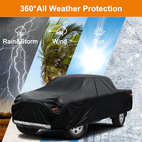 Heavy Duty Truck Cover for Dodge Ram 1500 (1-Ram 1500(2002-2025) Regular Cab LB Bed / PE-Black)