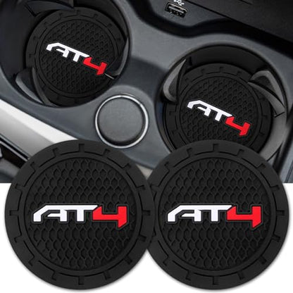 Car Cup Holder Coaster for GMC AT4 (Black-02)