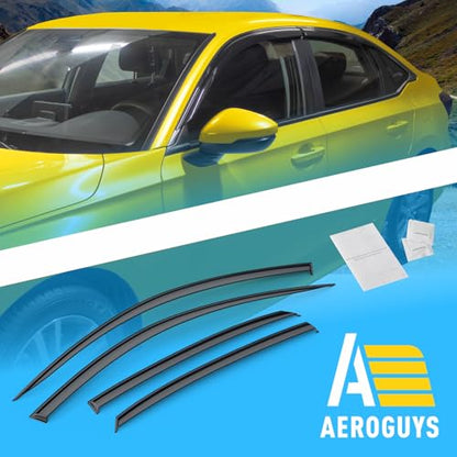 Extra Durable Window Deflectors Tape (For Honda Civic 22-26 Sedan)