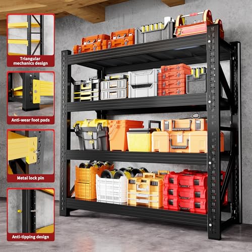 Metal Storage Rack (Black / 47.3"*23.7"*78.7")