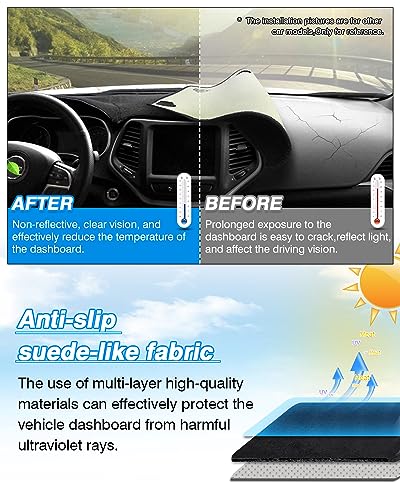 Dash Cover for Dodge Charger 2008 (60*33(Dodge Charger 08-10))