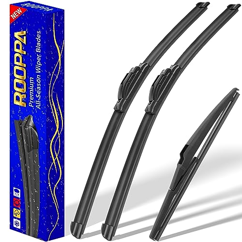 3 Wipers Fits Hyundai Kona 2018 (26"/16"11")