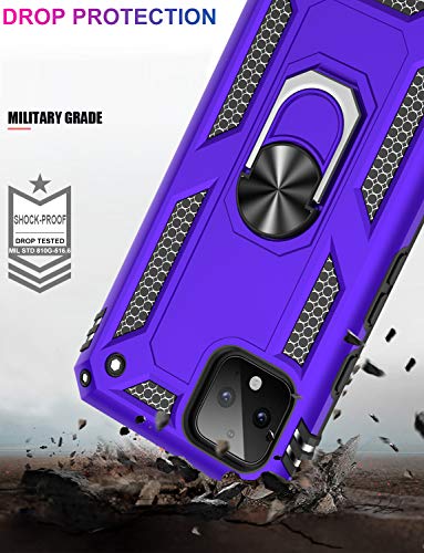 for Google Pixel 4 Case with Screen Protector (Purple / Google Pixel 4)