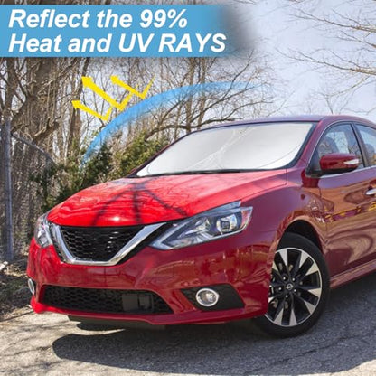 Windshield Sunshade for Nissan Sentra 2013 2014 (Fit Sentra 14-19)