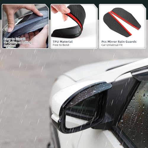 4PCS in Channel Window Rain Guards for 2021 (For 2021-2026 Grand Cherokee)