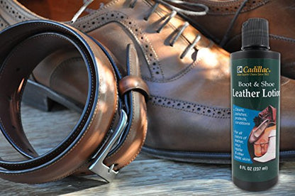 Boot and Shoe Leather Lotion (8 oz (2 Pack))