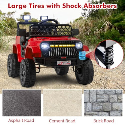 Kids Ride On Truck (Red / 37" × 24.5" × 25.5'')