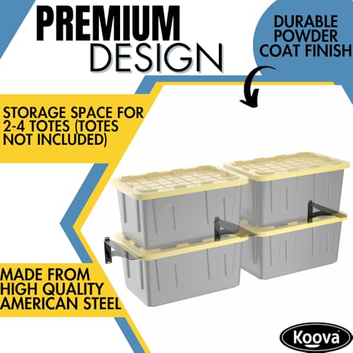 Wall Mounted Tote Rack Storage System