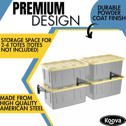 Wall Mounted Tote Rack Storage System