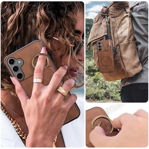 Compatible with Samsung Galaxy S24 (Brown / for S25/S24)