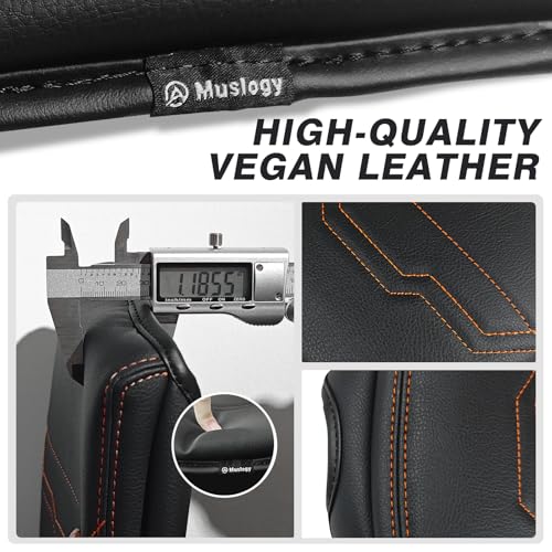 Armrest Cover for Nissan Frontier 2022 (7) 22+ |Frontier| V2 Organge Stich, +Thick)